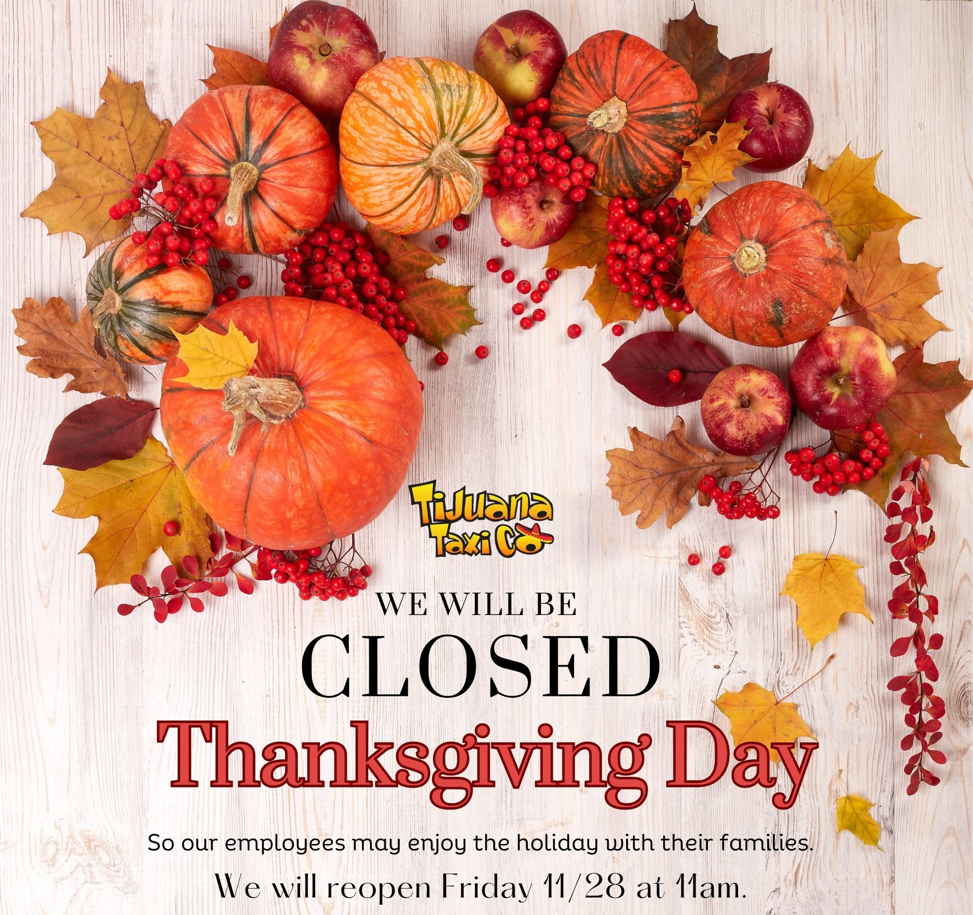 Happy Thanksgiving Tijuana Taxi