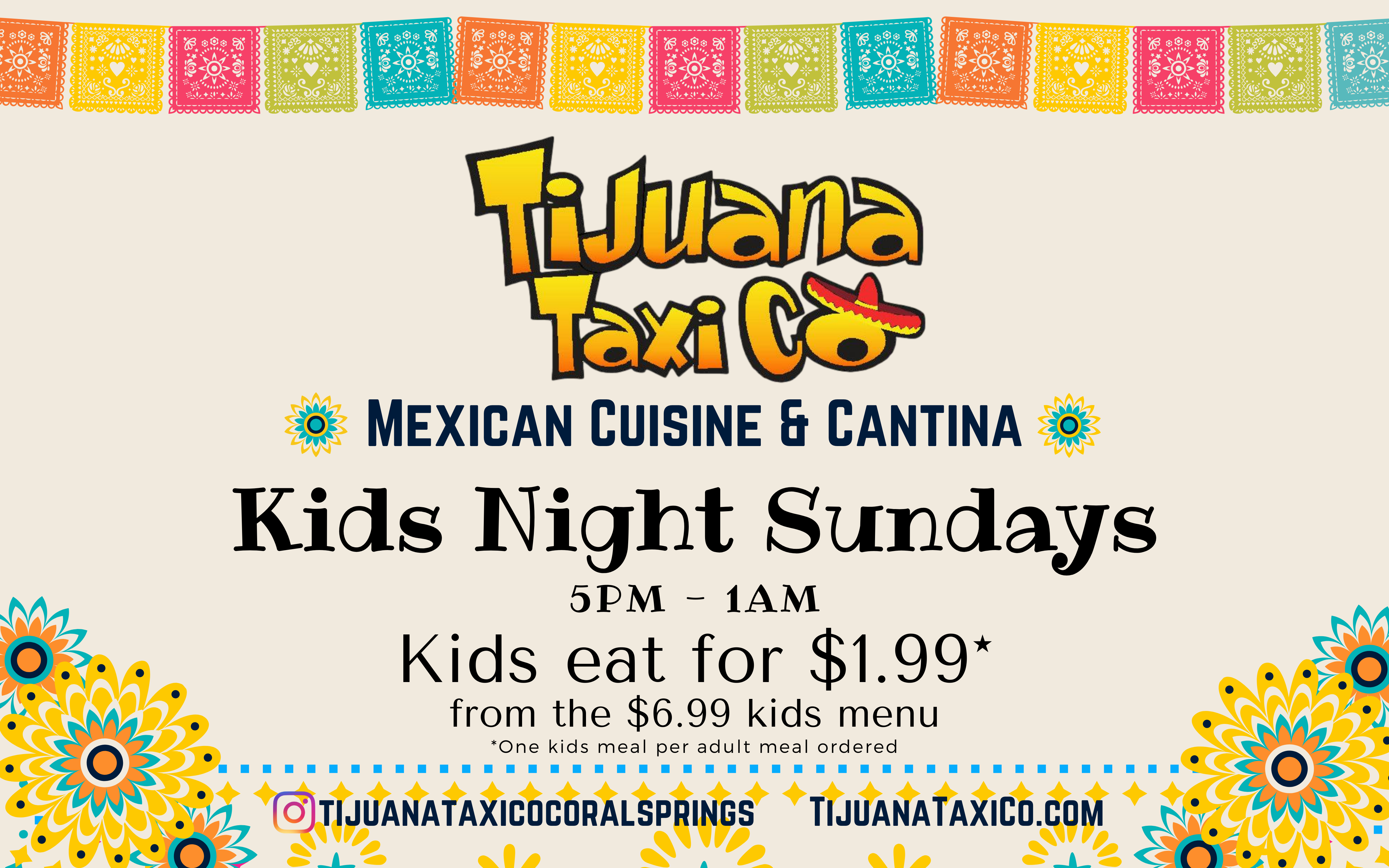 Kids Night Tijuana Taxi