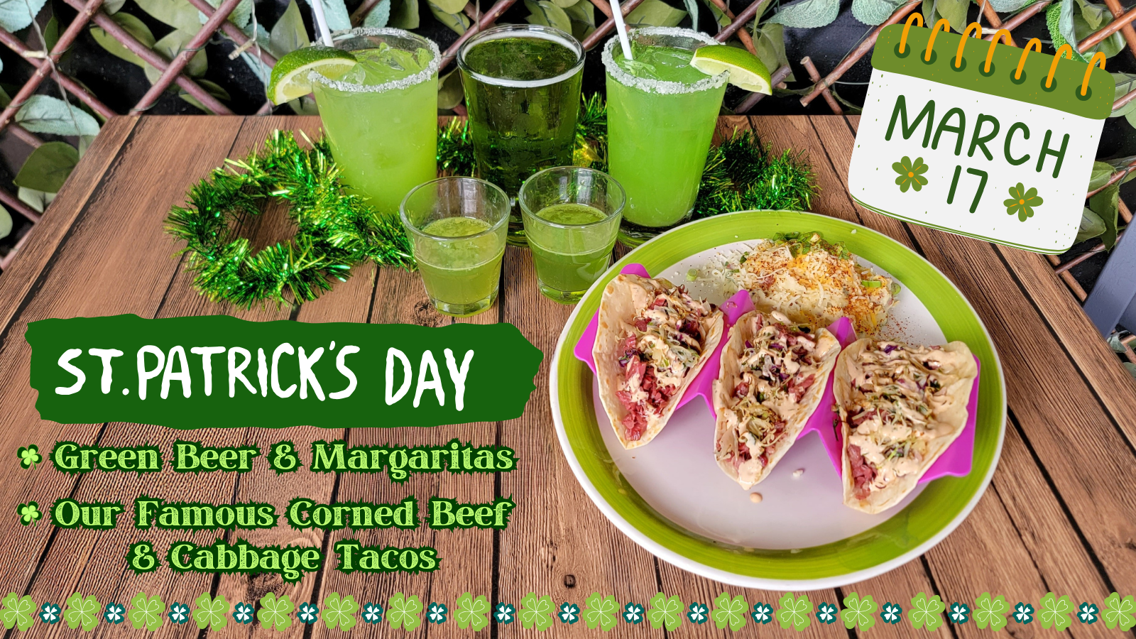 St Patrick's Day 2026, Tijuana Taxi Co., Davie, Coral Springs, Deerfield Beach